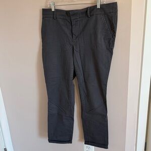 Loft Charcoal Ankle Length Chinos